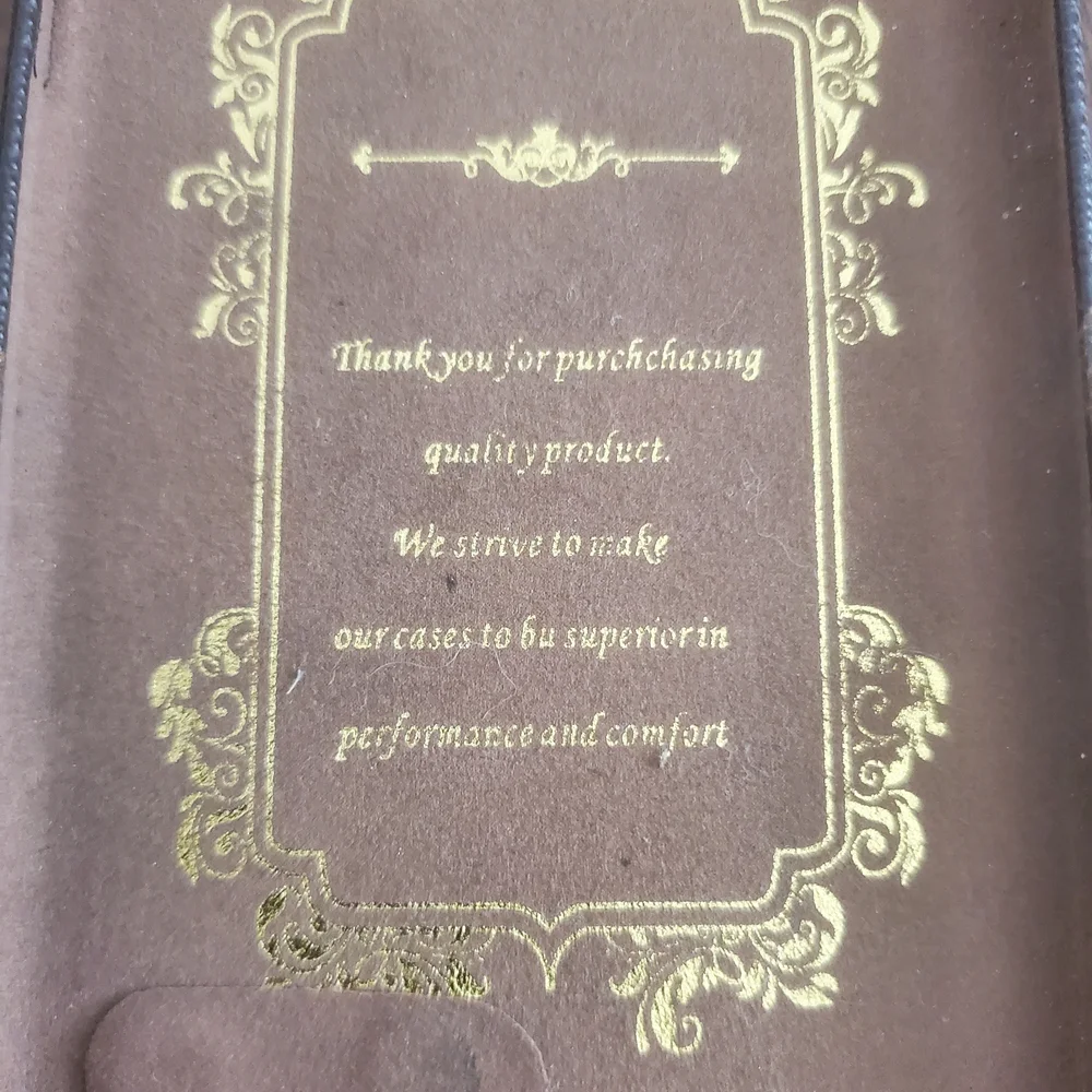 Brown and Gold Decorative Case